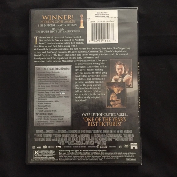 📀 Leonardo DiCaprio DVD Bundle: This Boy’s Life and Gangs of New York - Picture 8 of 16